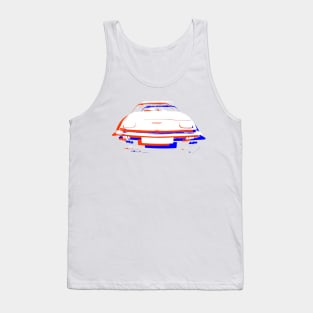 Triumph TR7 British classic car monoblock red white blue Tank Top